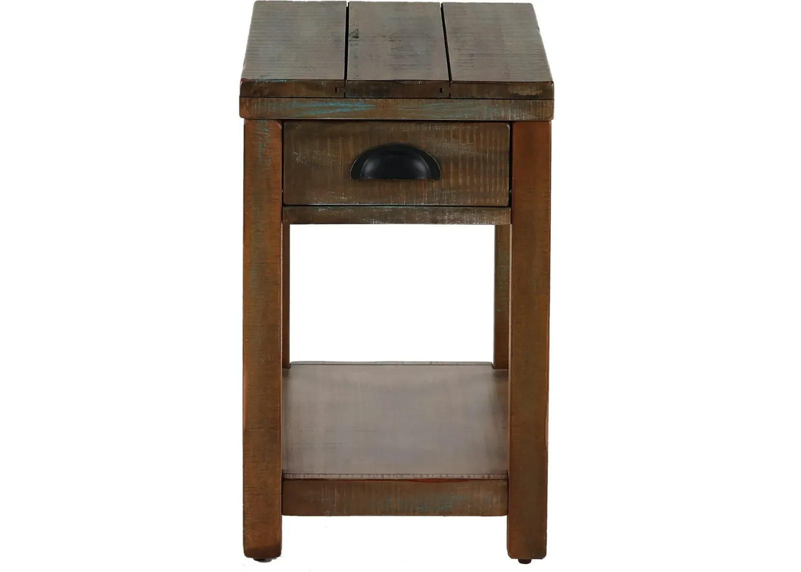 Durango Weathered Brown Chairside Table