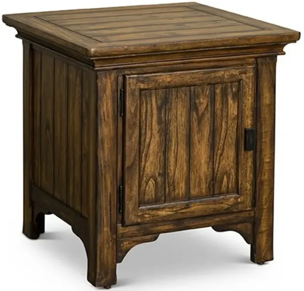 Eagle Mountain Heirloom Oak Brown Side Table