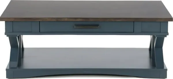 Amy Denim Blue Coffee Table
