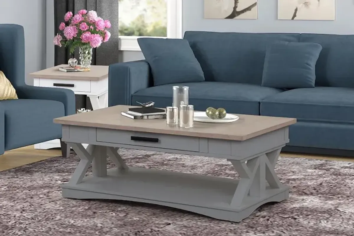 Amy Dove Gray Coffee Table