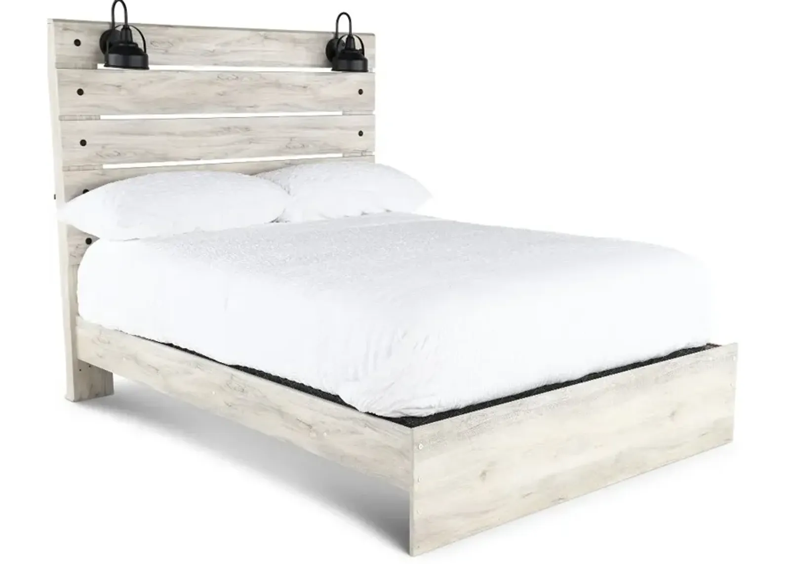 Sunrise Park Whitewash King Bed