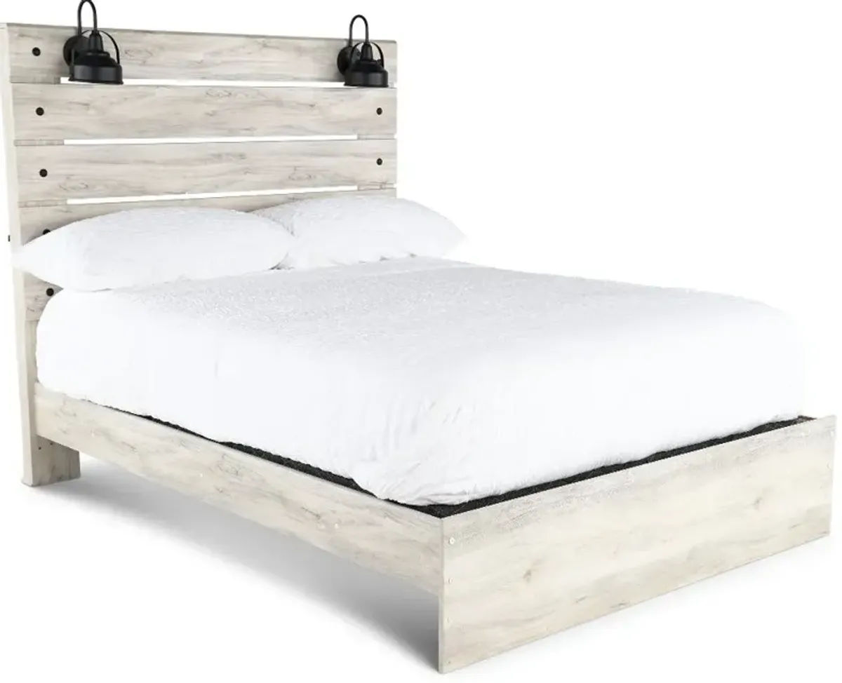 Sunrise Park Whitewash King Bed