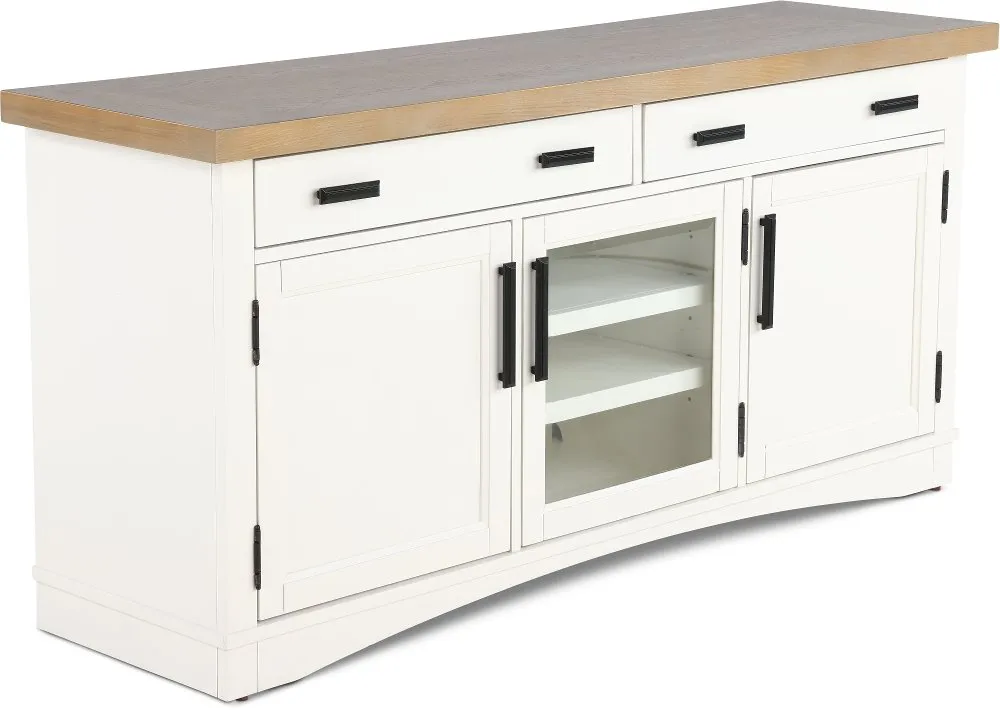 Amy Cotton White 63" TV Stand