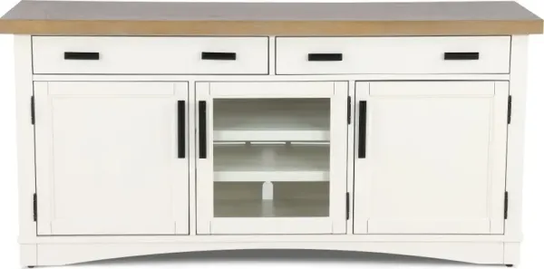 Amy White 63" TV Stand