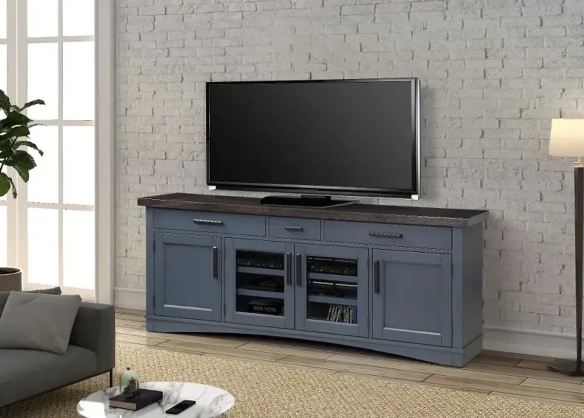 Amy Denim Blue 76" TV Stand