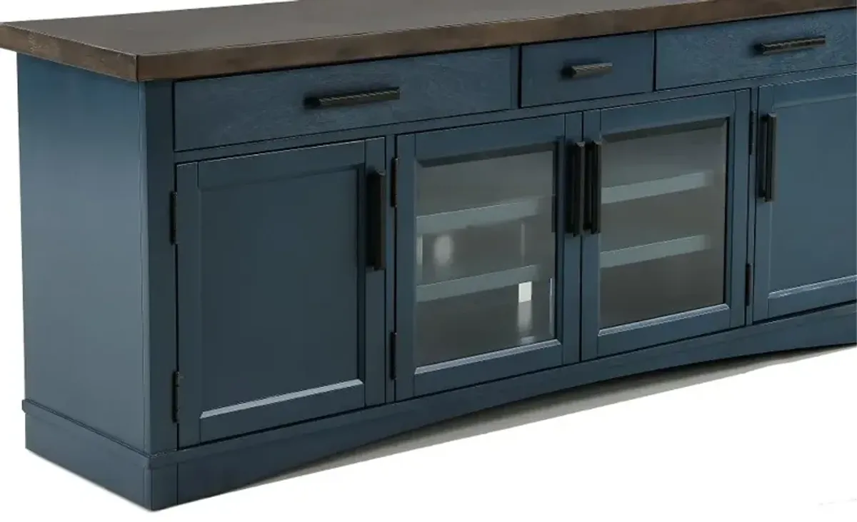 Amy Denim Blue 76" TV Stand