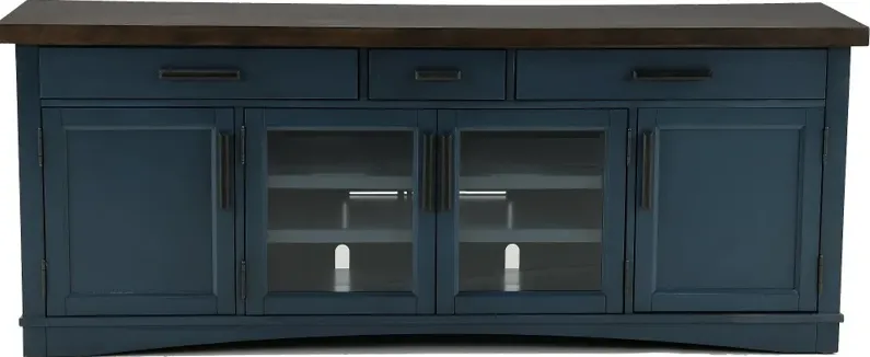 Amy Denim Blue 76" TV Stand