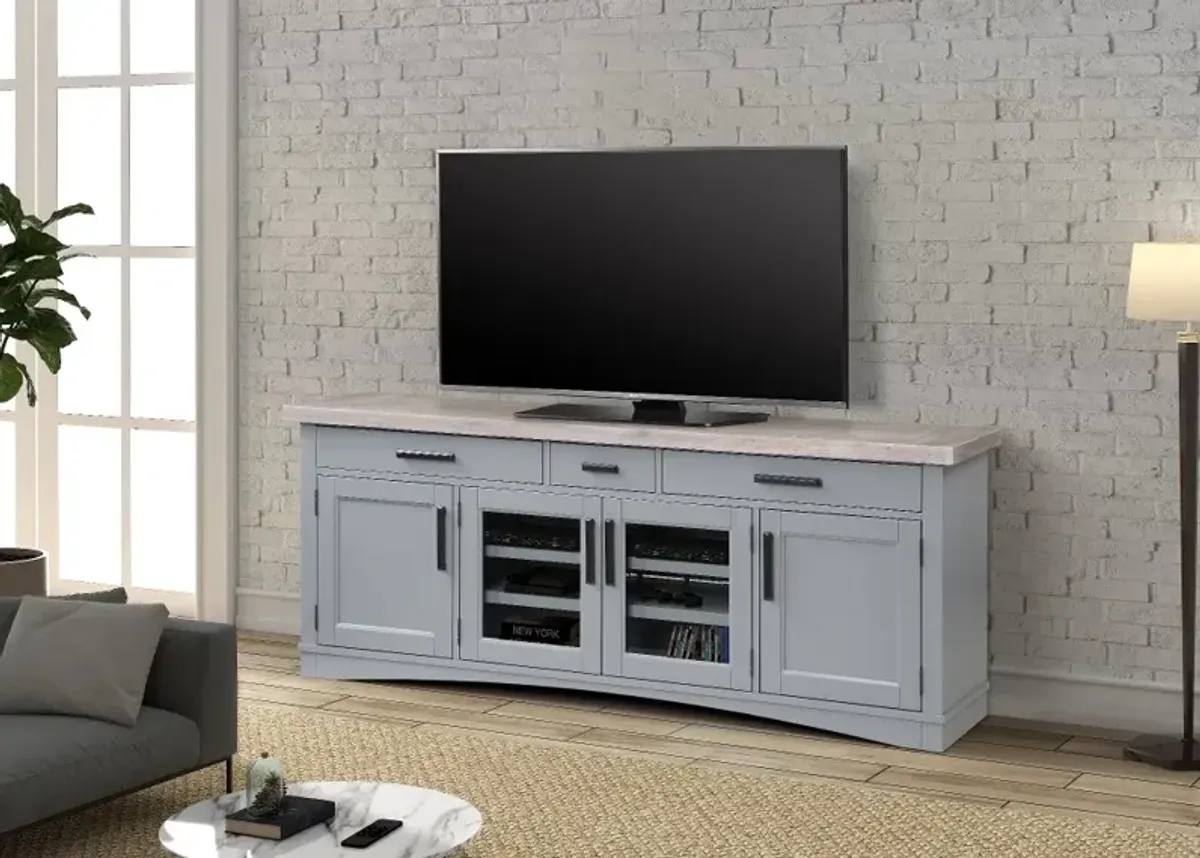 Amy Dove Gray 76" TV Stand