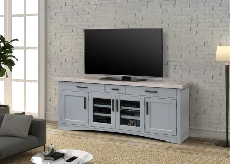 Amy Dove Gray 76" TV Stand
