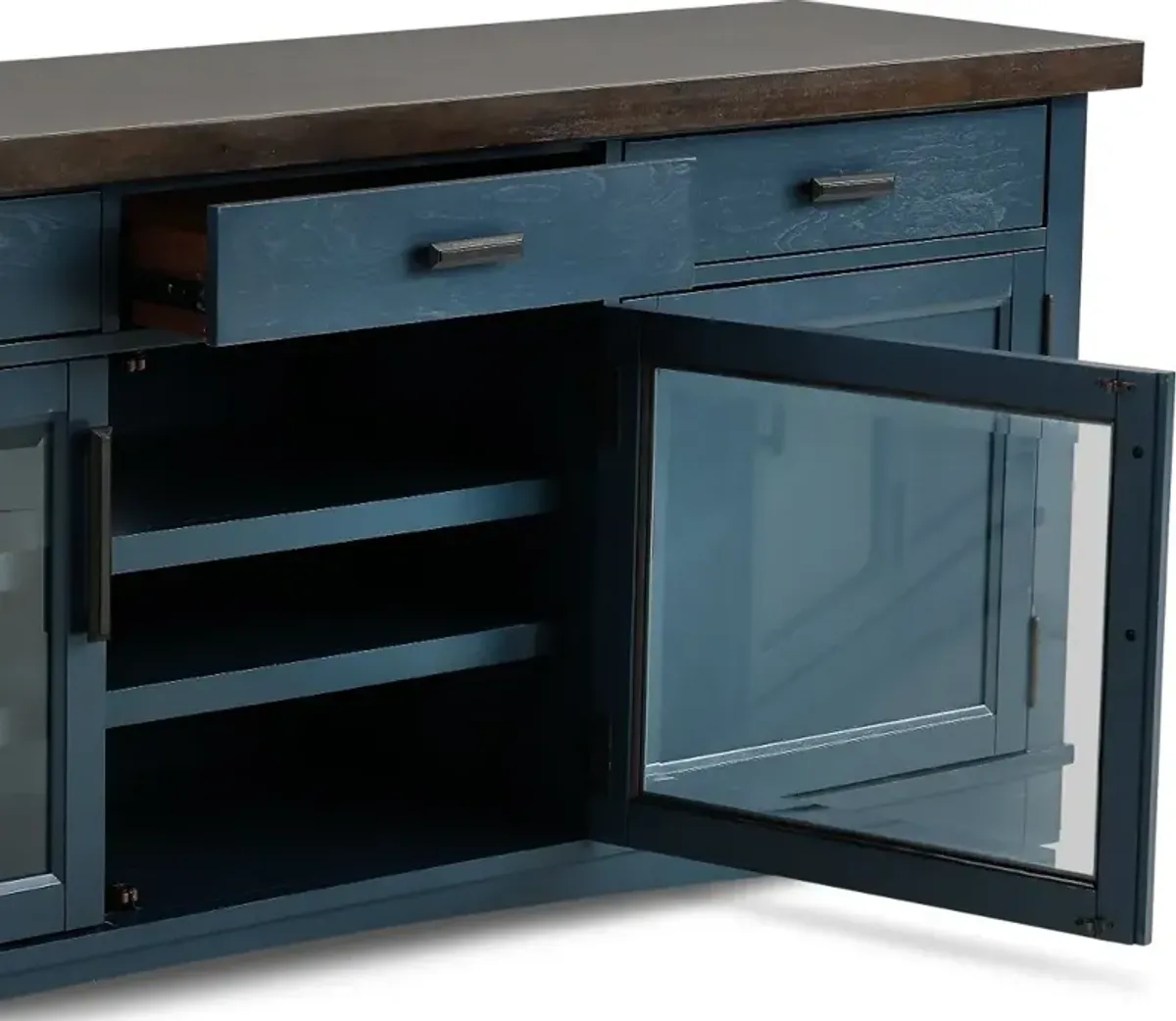 Amy Denim Blue 92" TV Stand