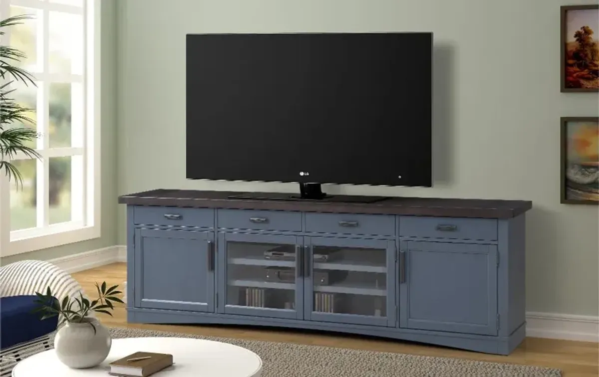 Amy Denim Blue 92" TV Stand