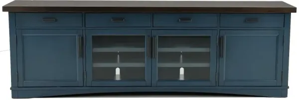 Amy Denim Blue 92" TV Stand
