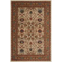 Spice Market 5 x 8 Keralam Cream and Red Area Rug