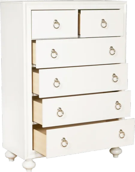 Bella White Chest of Drawers