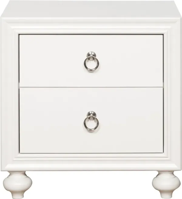 Bella White Nightstand
