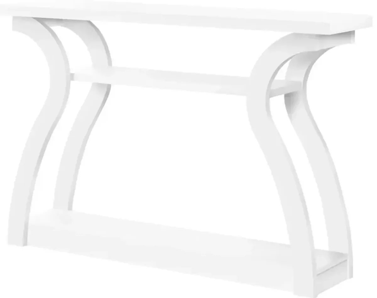 Hall Console Table - White