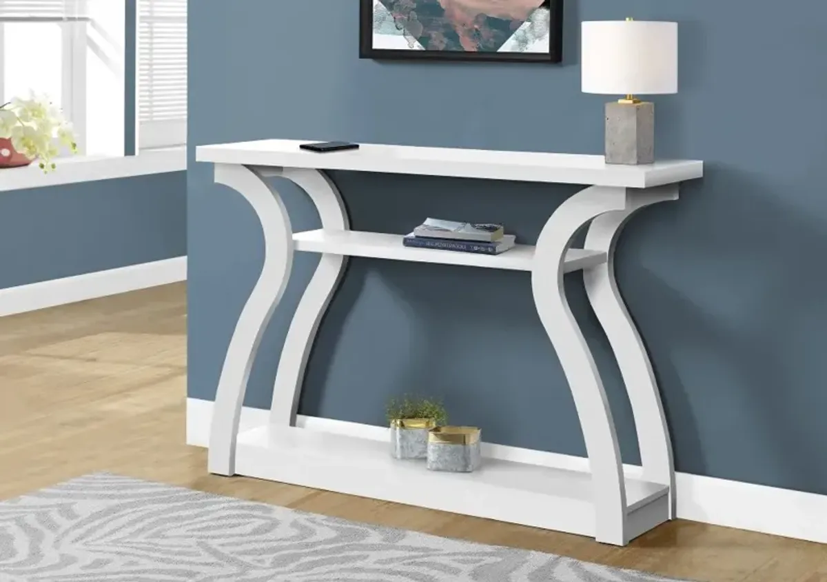 Hall Console Table - White