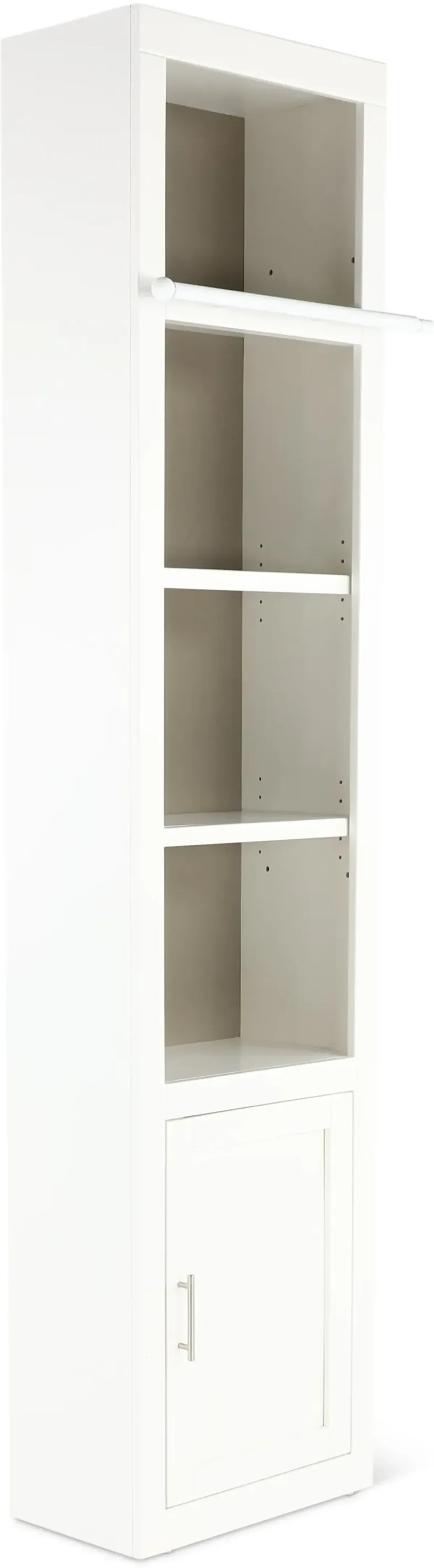 Catrina White 22" Bookcase with Reversible Door