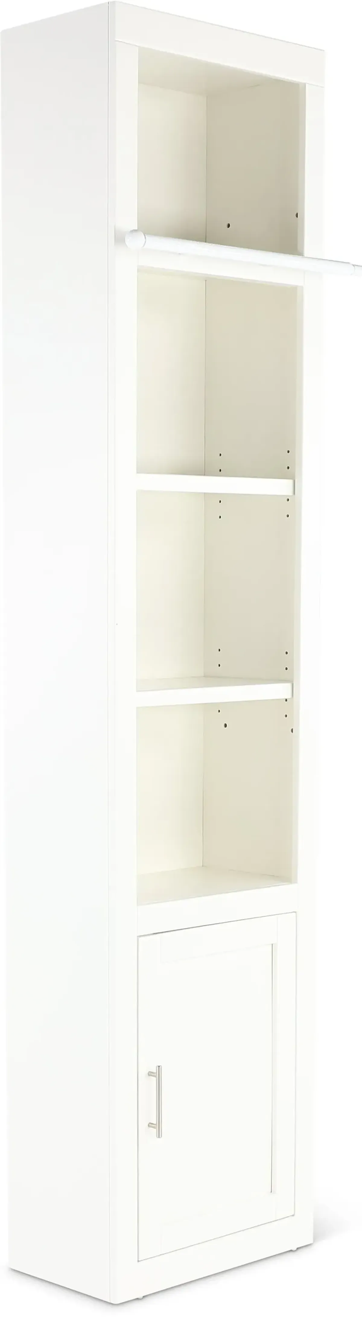 Catrina White 22" Bookcase with Reversible Door