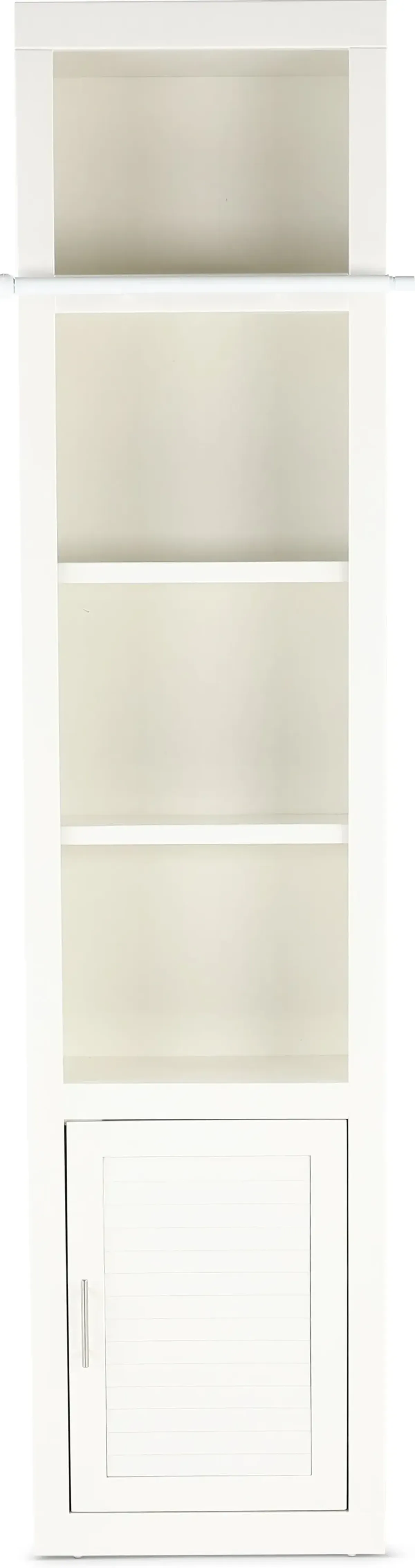 Catrina White 22" Bookcase with Reversible Door