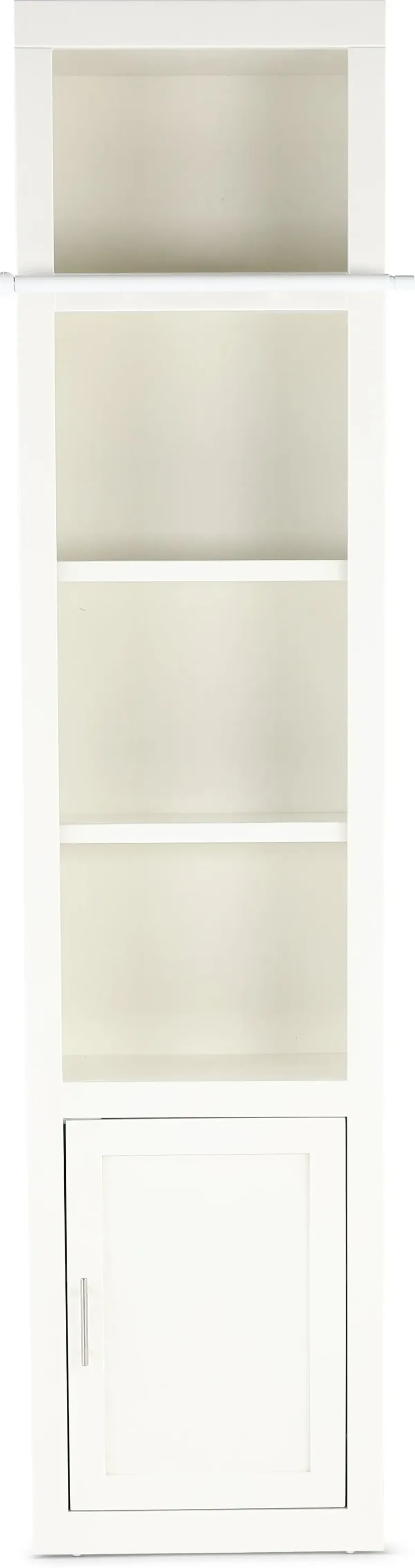 Catrina White 22" Bookcase with Reversible Door