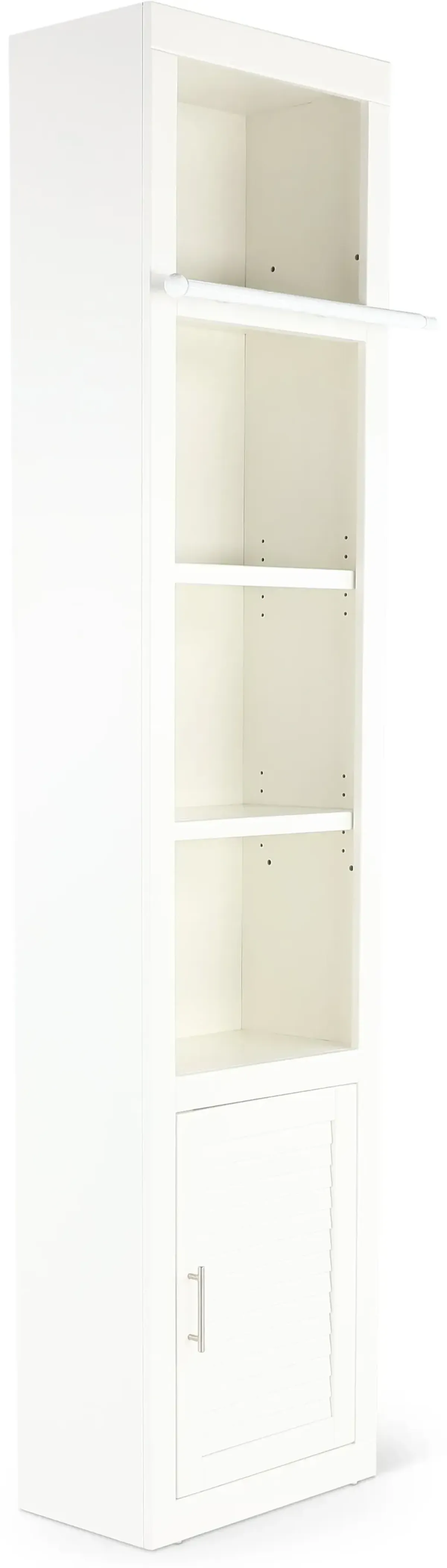 Catrina White 22" Bookcase with Reversible Door