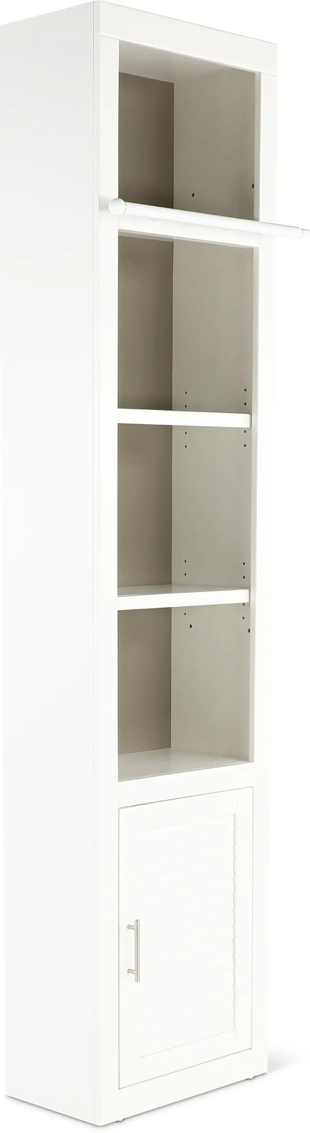 Catrina White 22" Bookcase with Reversible Door