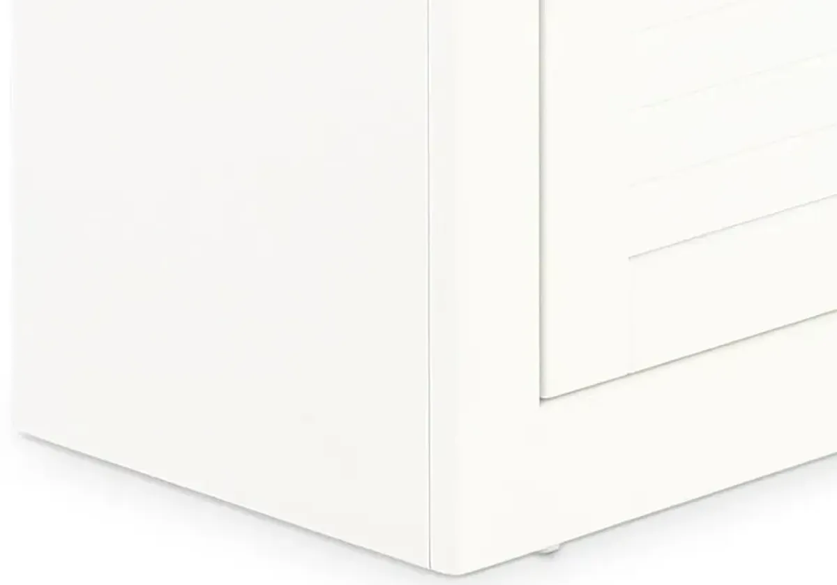 Catrina White 22" Bookcase with Reversible Door