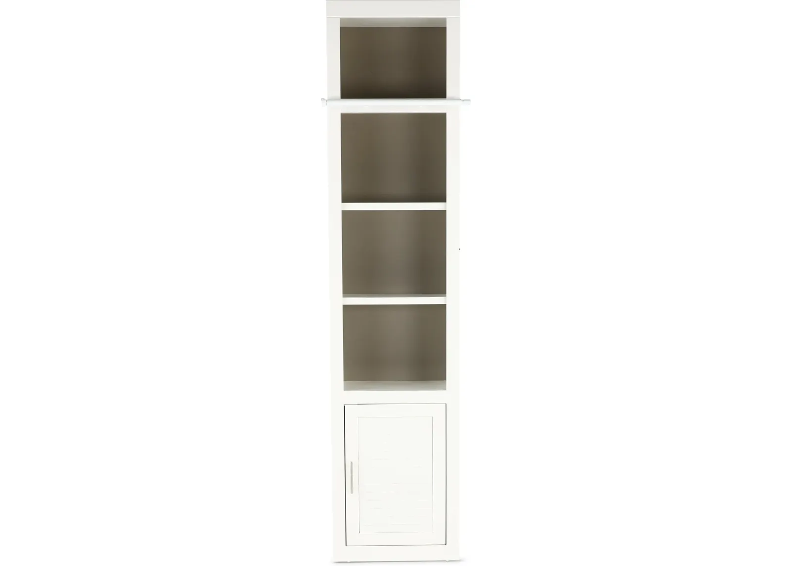 Catrina White 22" Bookcase with Reversible Door