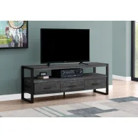 Industrial Black 3 Drawer TV Stand