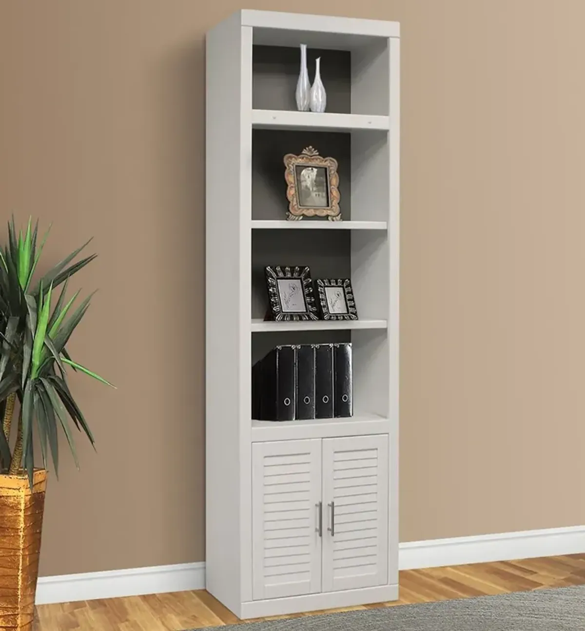 Catrina White 32" Bookcase with Reversible Door