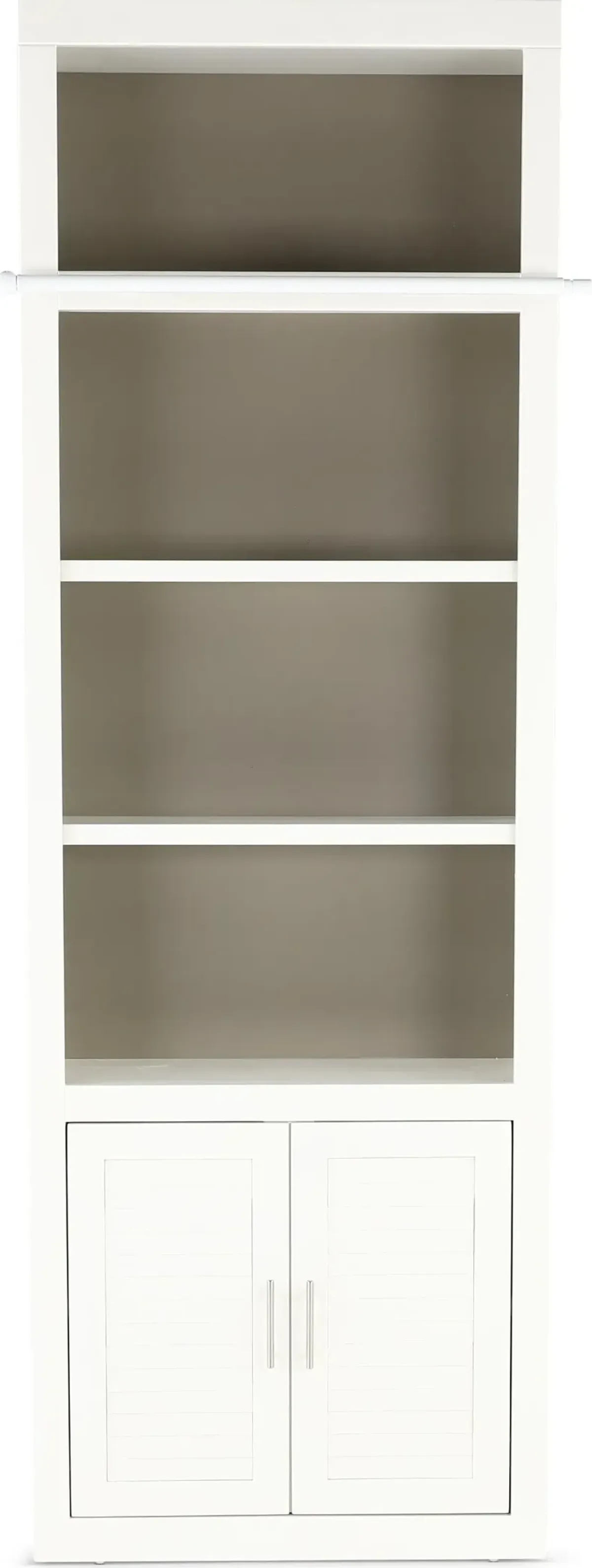 Catrina White 32" Bookcase with Reversible Door