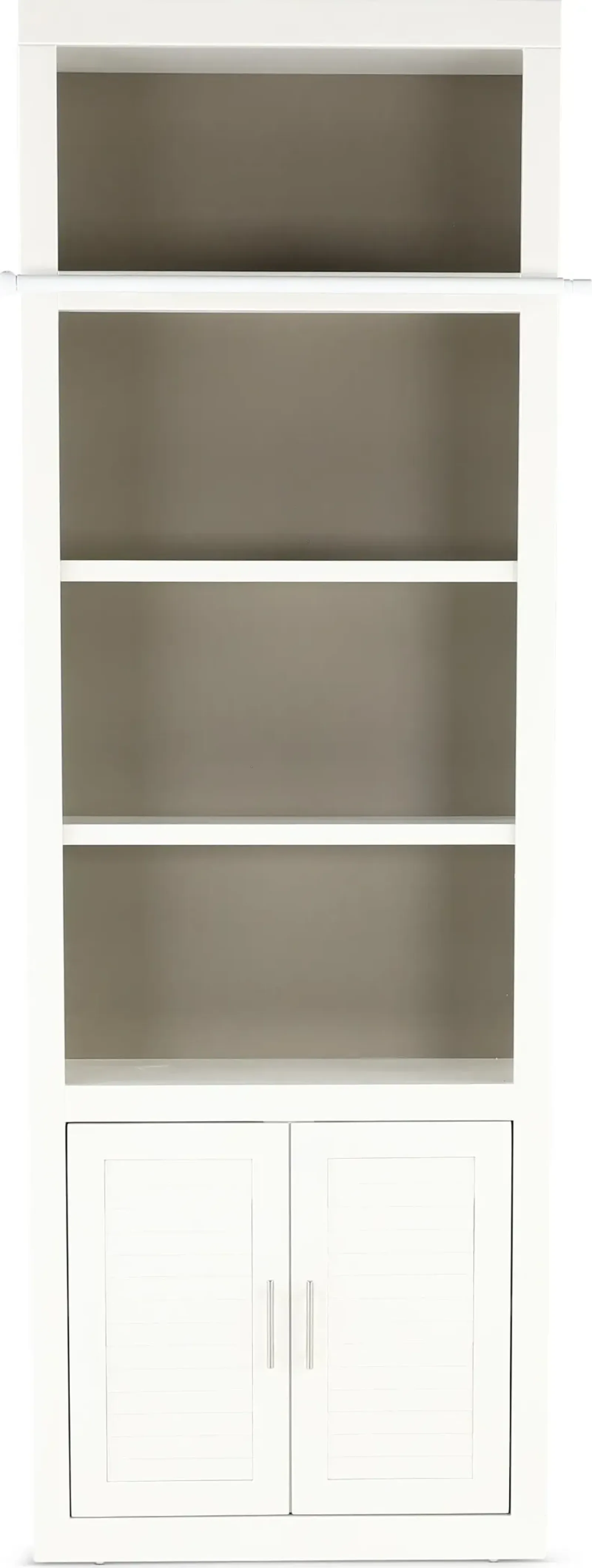 Catrina White 32" Bookcase with Reversible Door