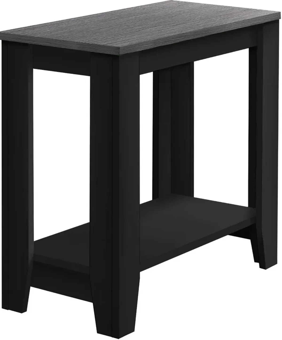 Milford Black Side Table with Gray Top