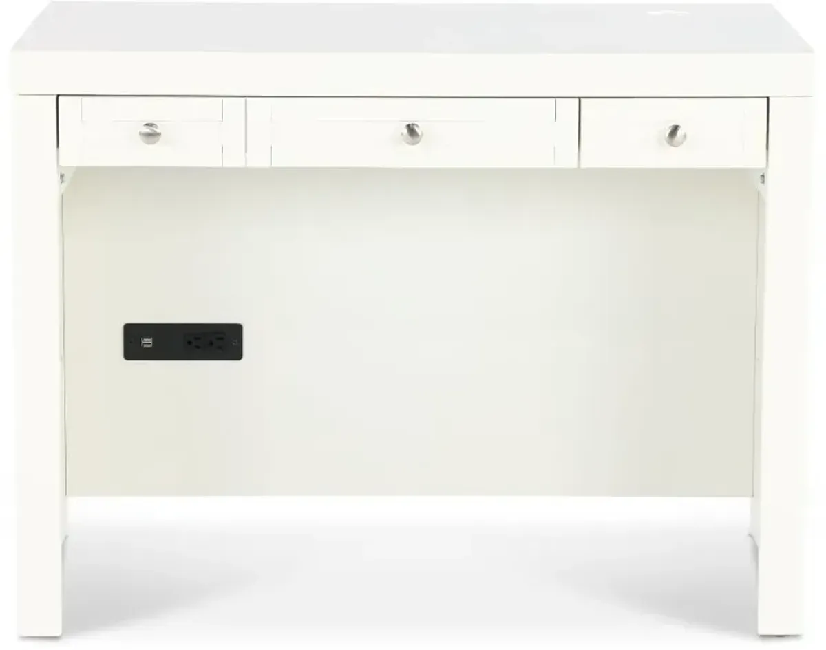 Catrina White 40 Inch Desk