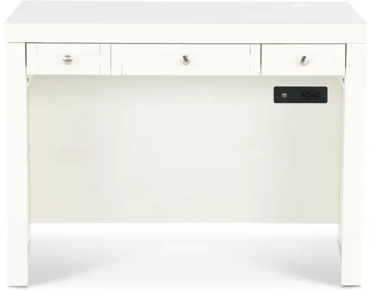 Catrina White 40 Inch Desk