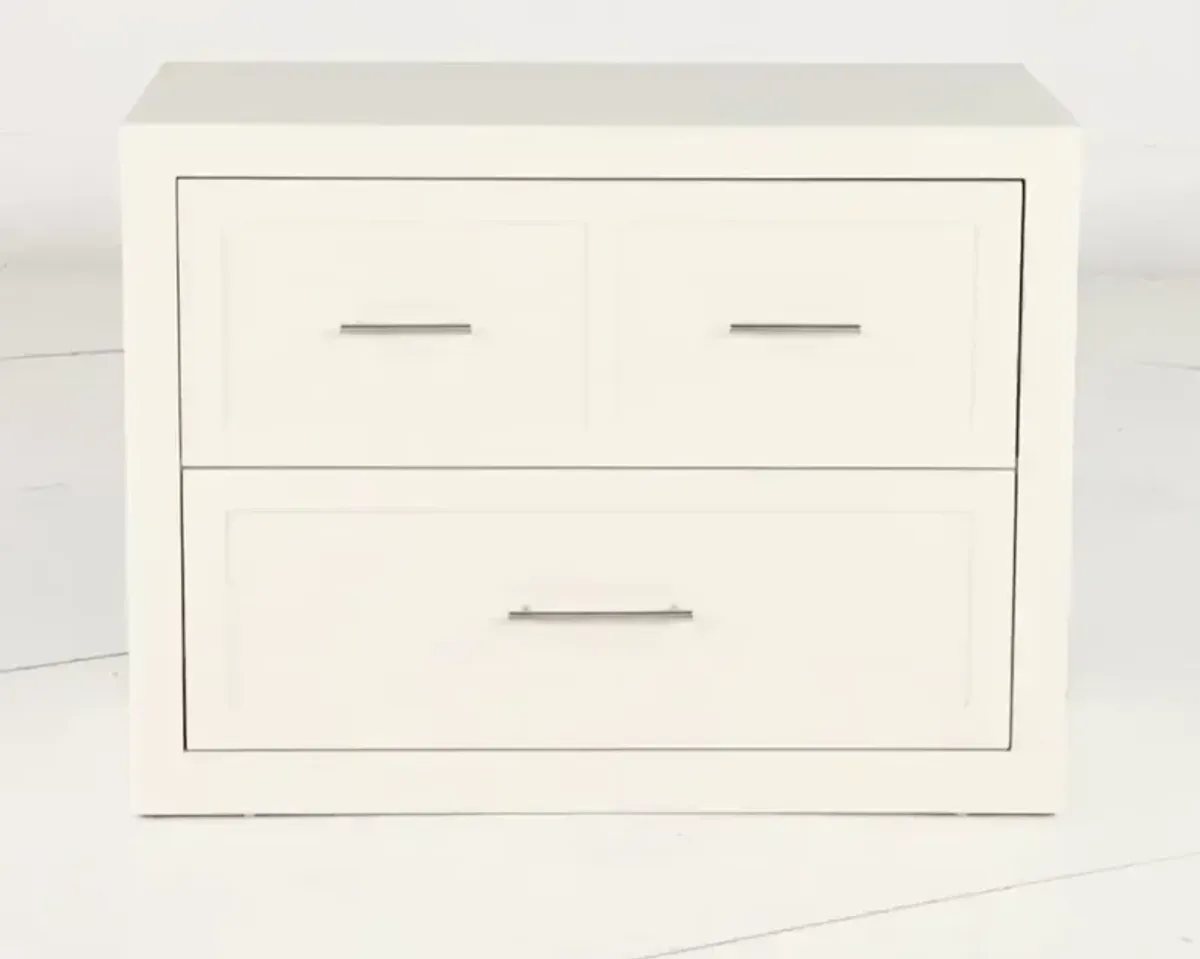 Catrina White 2 Drawer Lateral File Cabinet