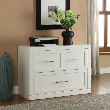 Catrina White 2 Drawer Lateral File Cabinet