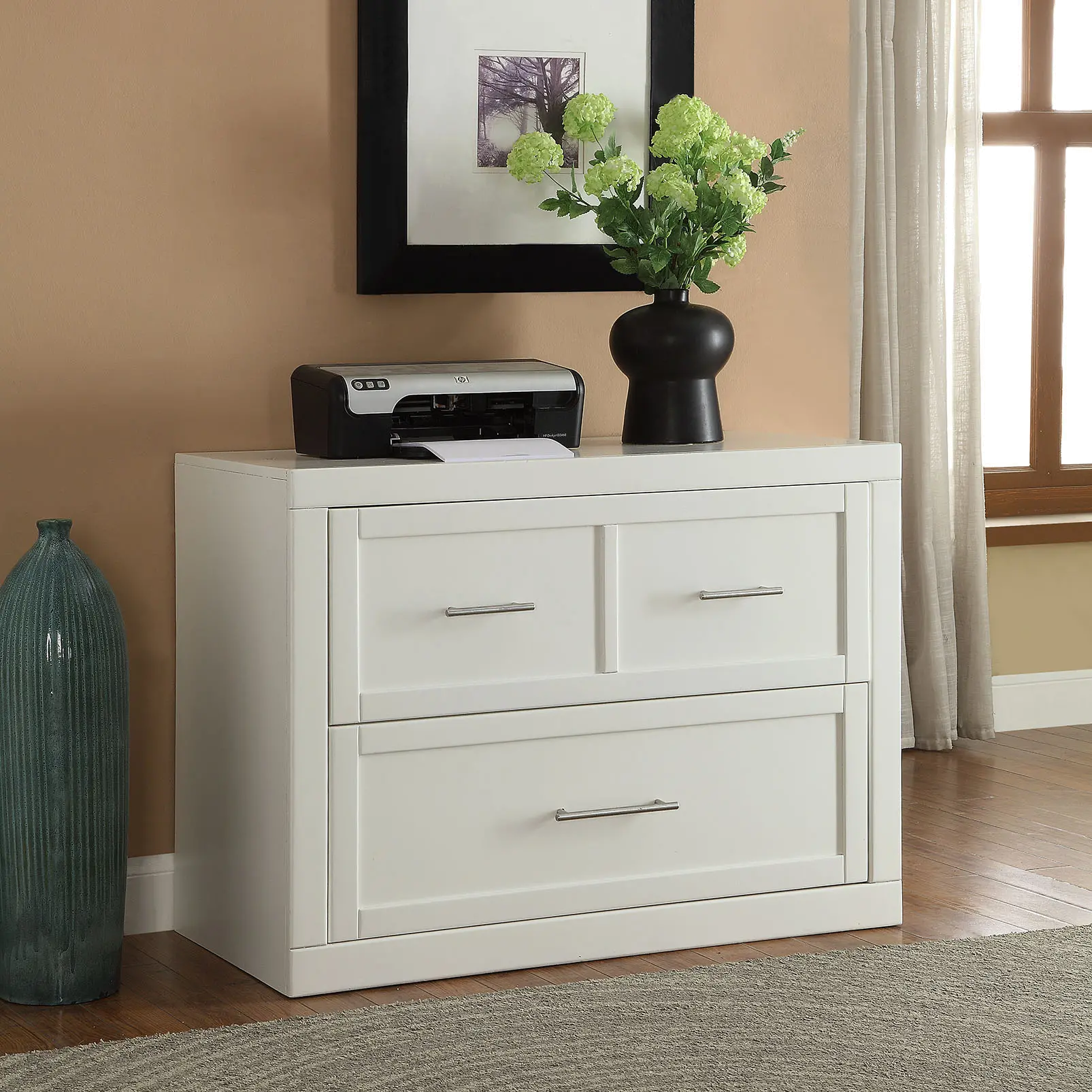 Catrina White 2 Drawer Lateral File Cabinet