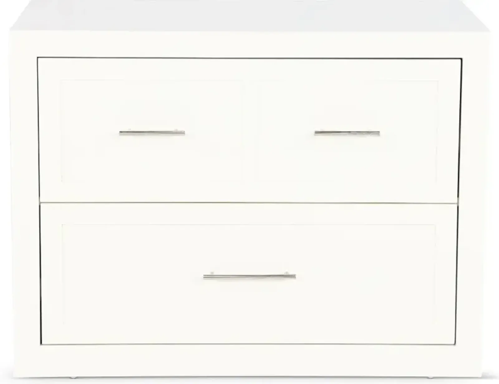 Catrina White 2 Drawer Lateral File Cabinet