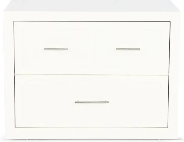Catrina White 2 Drawer Lateral File Cabinet