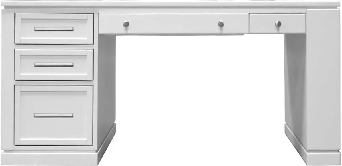 Catrina White 60" Writing Desk