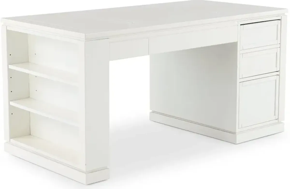 Catrina White 60" Writing Desk