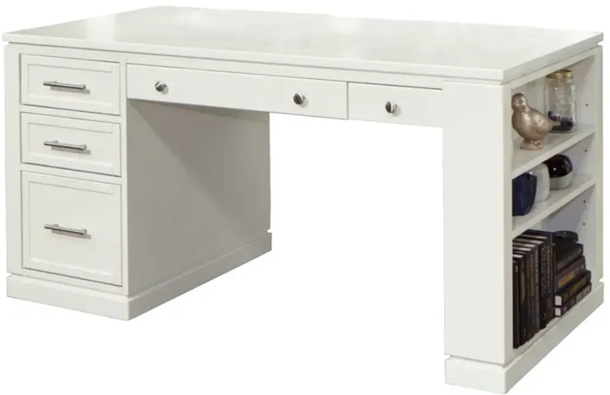 Catrina White 60" Writing Desk