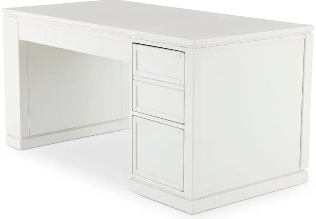 Catrina White 60" Writing Desk