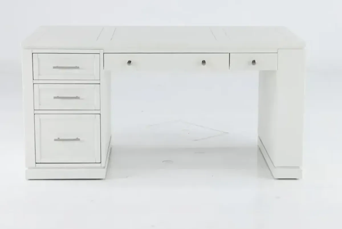 Catrina White 60" Writing Desk