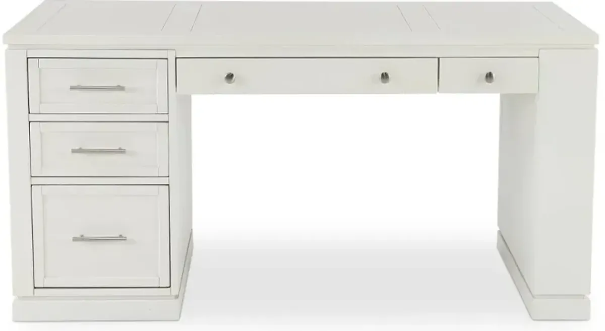 Catrina White 60" Writing Desk