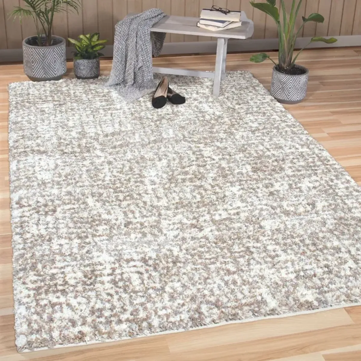 Cottontail 5 x 8 Ditto White Area Rug