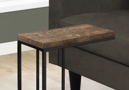 Contemporary Brown Chairside C-Table