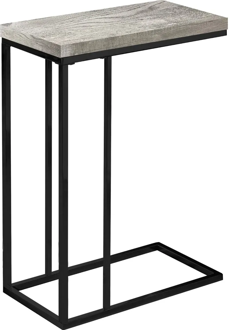 Contemporary Gray Chairside C-Table